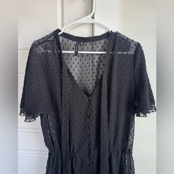 Knot Sisters Sheer Dot Dress - Picture 2 of 3